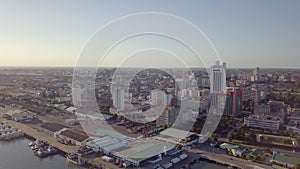 Maputo cityscape from above, capital city of Mozambique, Africa