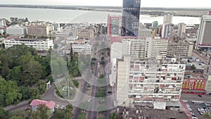 Maputo cityscape from above, capital city of Mozambique, Africa