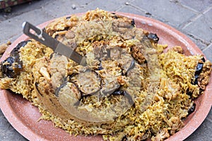 Maqluba is a popular meat and rice dish throughout the Levant