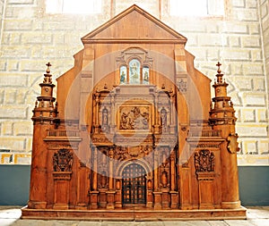 Maqueta de madera de la Iglesia del Salvador en Ãšbeda, AndalucÃ­a, EspaÃ±a