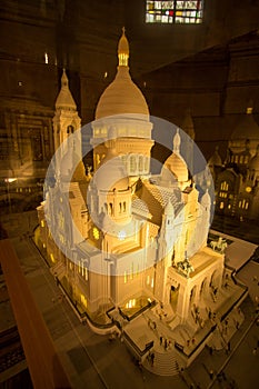 Maquette of Basilica Sacre Coeur, Paris, France