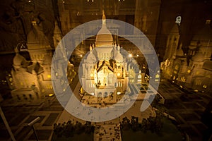 Maquette of Basilica Sacre Coeur, Paris, France