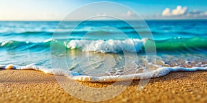 Maquette miniature d une plage avec des vagues Creative AI photo
