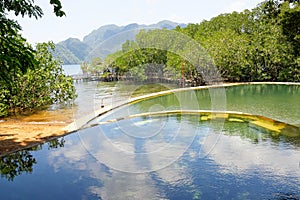 Horúci pružiny ostrov filipíny 