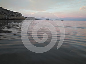 Mar en calma en la costa de ÃÂguilas photo