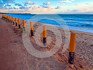 Maracaipe Beach at the sunset