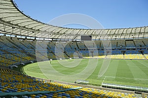 Maracana Football Stadium Seating and Pitch