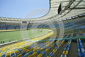 Maracana Football Stadium Seating and Pitch