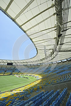 Maracana Football Stadium Seats and Pitch