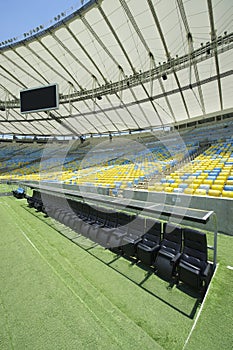 Maracana Stadium from Technical Area Dugout