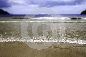 Maracas Beach in Trinidad and Tobago - With selective focus