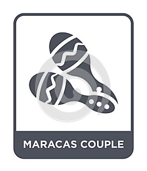 maracas couple icon in trendy design style. maracas couple icon isolated on white background. maracas couple vector icon simple