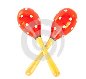 Maracas on white