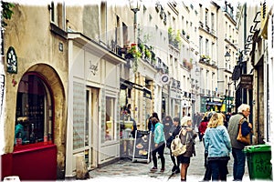 Marais district , Paris, France