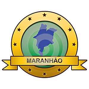 maranhao state map. Vector illustration decorative design