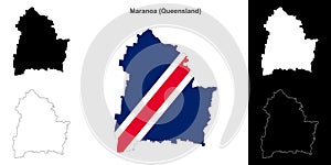 Maranoa outline map