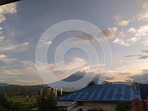 Marapi mount morning view