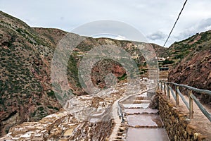 Maras Salt Mines, thousands of individual salt pools on a hillside, dating back to Incan times