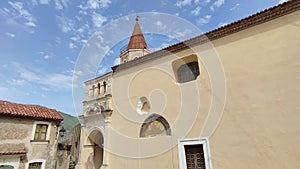 Maratea - Panoramica della Chiesa di Santa Maria Maggiore dalla piazzetta triangolare