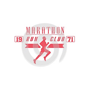 Marathon Run Red Label Design