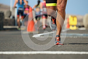 Marathon running race