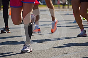 Marathon running race