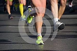 Marathon running race