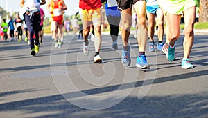 Marathon running race