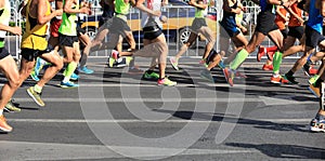 Marathon running race photo