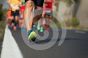 Marathon running race