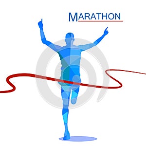 Marathon the winner, polygonal