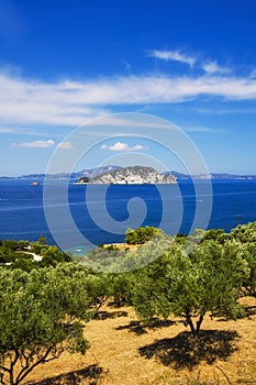Marathonisi islet near Zakynthos