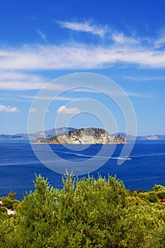 Marathonisi islet near Zakynthos