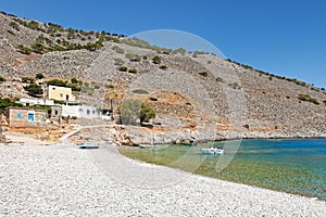 Marathounta beach in Symi, Greece