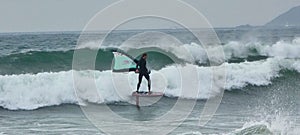 Marazion Beach Wind Surfing , Penzance Cornwall Uk