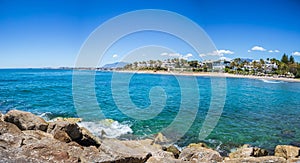 Marbella coastline photo