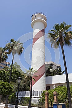 Marbella Lighthouse and blue sky