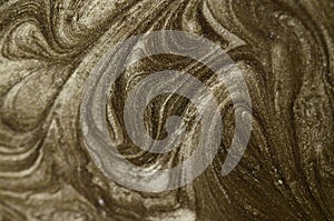 Marble abstract acrylic background. Blue marbling artwork texture. Golden glitter. Design, pale.