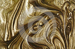 Marble abstract acrylic background. Blue marbling artwork texture. Golden glitter. Design, pale.