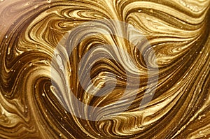 Marble abstract acrylic background. Nature black marbling artwork texture. Golden glitter. Image, color.