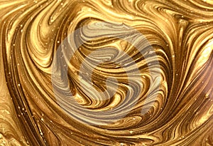 Marble abstract acrylic background. Nature black marbling artwork texture. Golden glitter. Image, color.