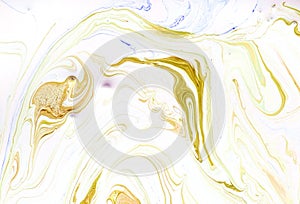 Marble abstract acrylic background. Nature marbling artwork texture. Golden glitter. Natural, pattern.