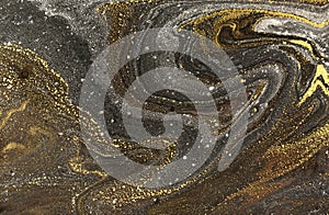 Marble abstract acrylic background. Nature marbling artwork texture.