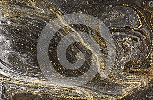 Marble abstract acrylic background. Nature marbling artwork texture.