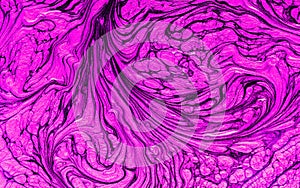 Marble abstract acrylic background. Violet marbling artwork texture. Marbled ripple pattern. Charoite, beautiful.