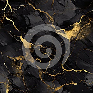 Marble abstract pattern with veins useful as background or texture. Generative AI