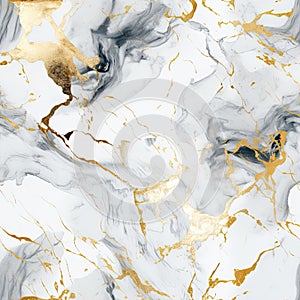 Marble abstract pattern with veins useful as background or texture. Generative AI