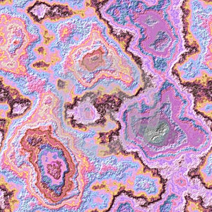 marble agate stony seamless pattern texture background - cute pink baby blue violet orange color