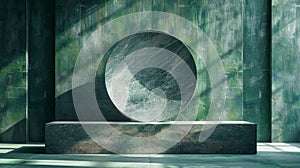 Marble art installation - generative ai