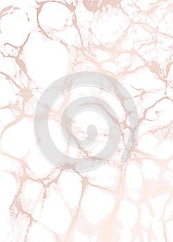 Marble background. Rose gold texture.
